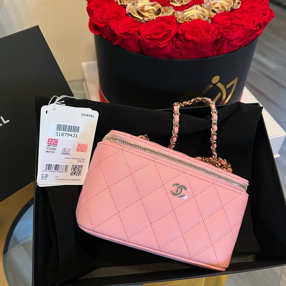 Vanity case bag 22c season pink